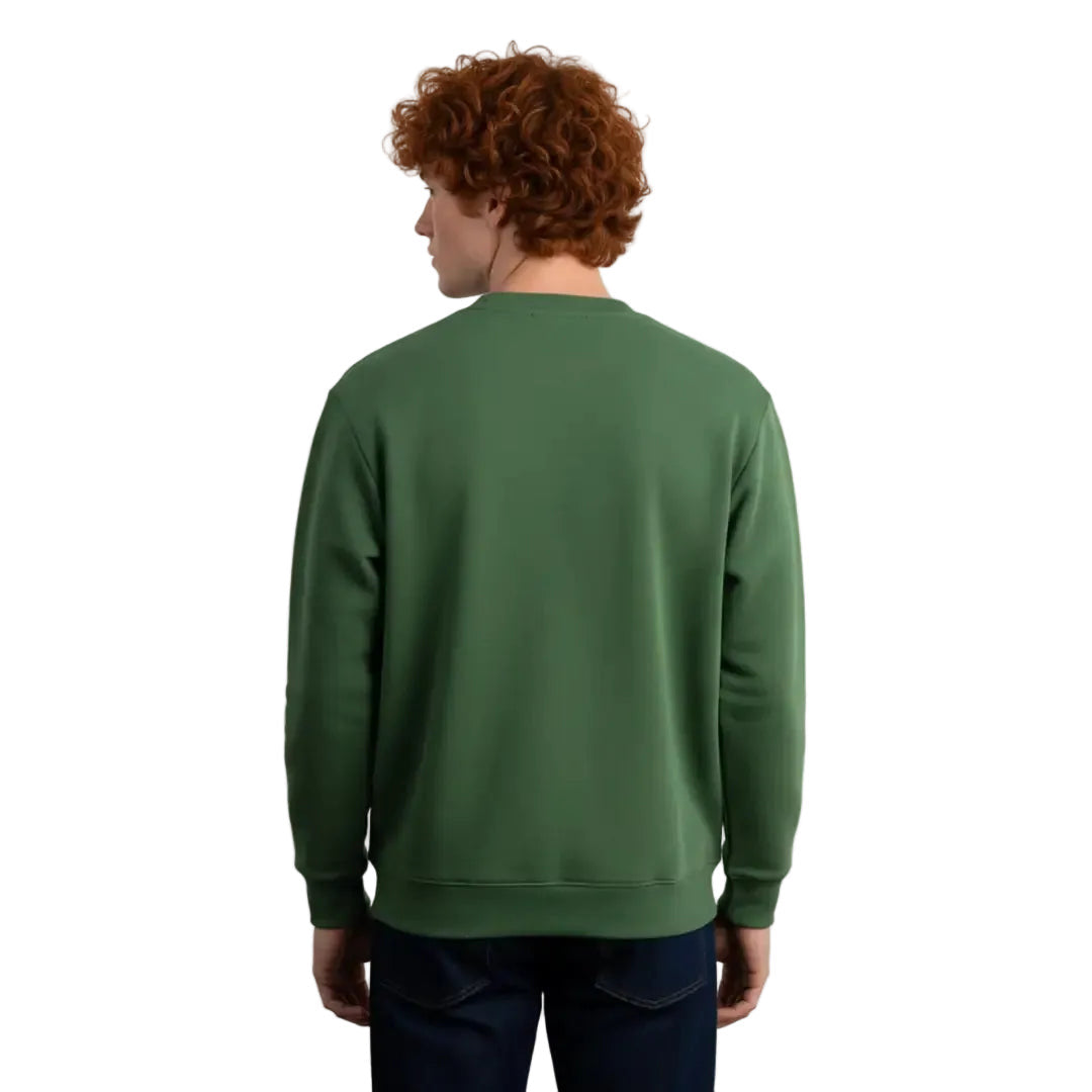 Erkek Yeşil Arma Detaylı Göğüs Cepli Regular Fit Sweatshirt - 2