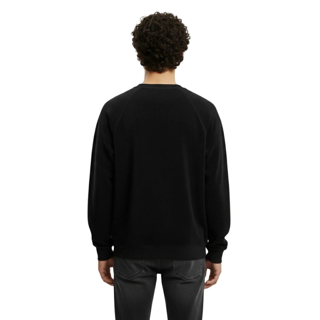 Erkek Lacivert Havlu Kumaş Regular Fit Sweatshirt - 2