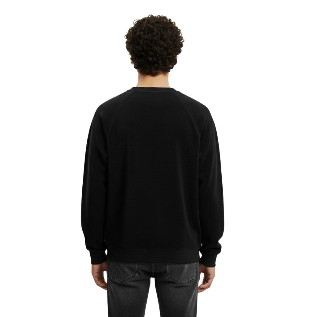 Erkek Lacivert Havlu Kumaş Regular Fit Sweatshirt - 3