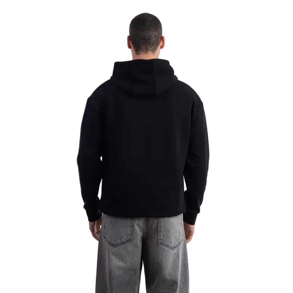 Erkek Siyah Elephant Baskılı Kapüşonlu %100 Pamuk Sweatshirt - 3