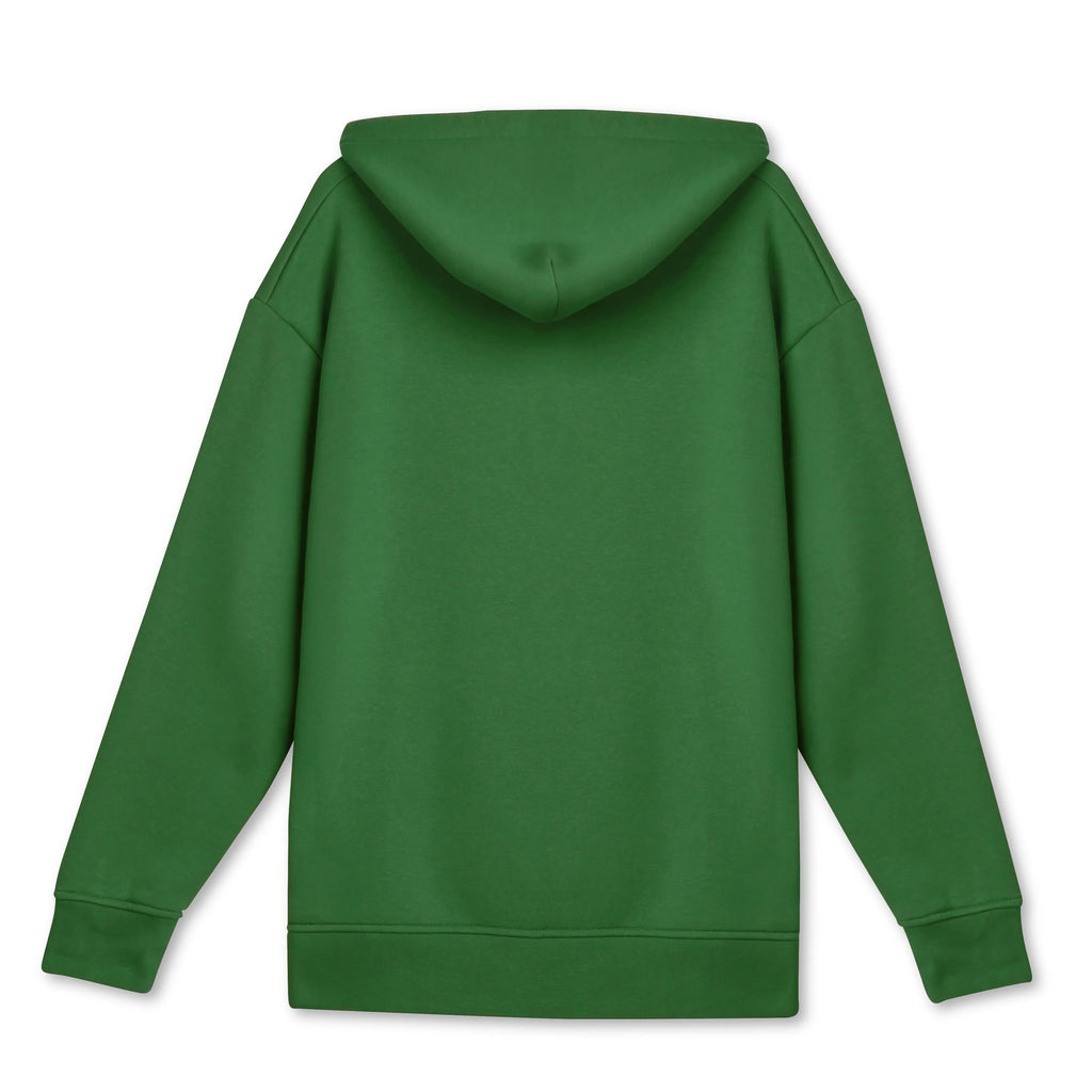 Erkek Yeşil Kontrast Kapüşonlu Çift Bağcıklı Regular Fit Sweatshirt - 4