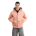 Erkek Yavruağzı Su İtici Kapüşonlu Flok Sweatshirt Ceket