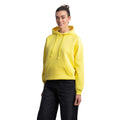 Kadın Kapüşonlu Salaş Hoodie Sweatshirt - Sarı