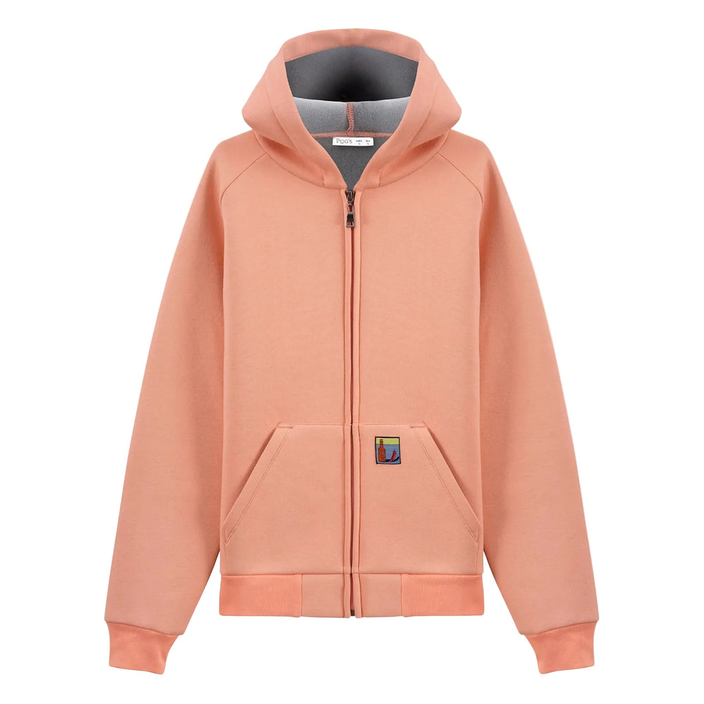 Erkek Yavruağzı Su İtici Kapüşonlu Flok Sweatshirt Ceket - 5