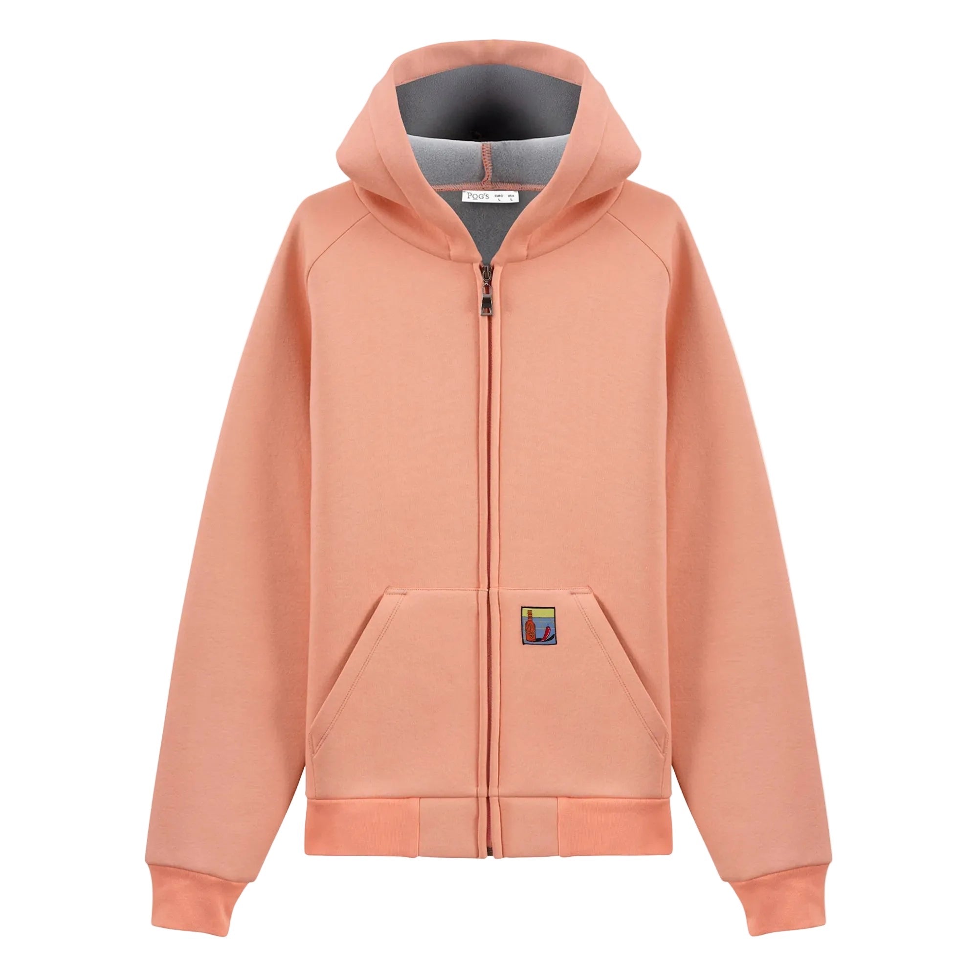 Erkek Yavruağzı Su İtici Kapüşonlu Flok Sweatshirt Ceket - 5