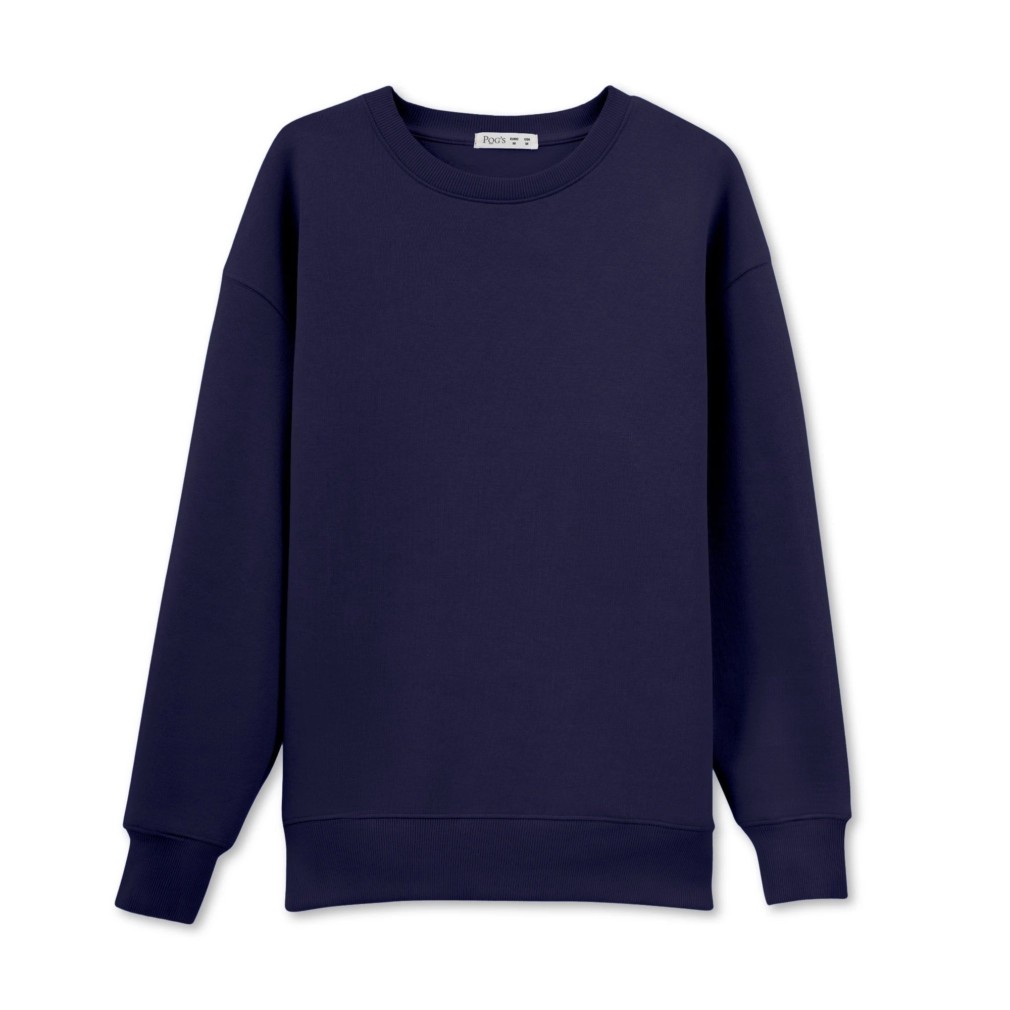 Kadın Lacivert Oversize Salaş Basic Sweatshirt - 3