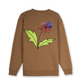 Erkek Açık Kahve Life Baskılı Regular Fit Sweatshirt