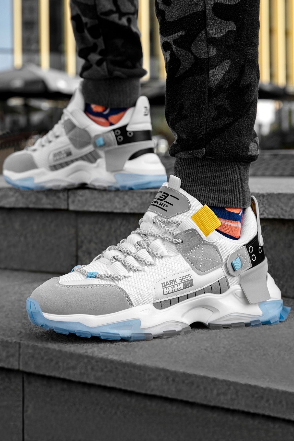 DS Nordes Beyaz Mavi Erkek Sneaker