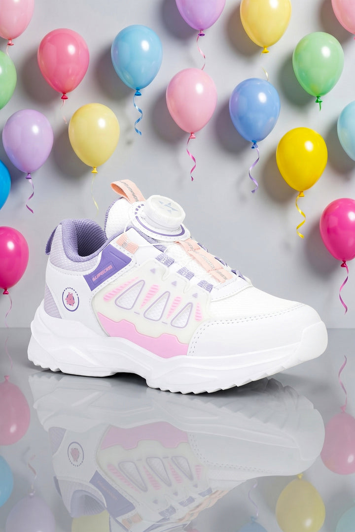 Çocuk Sneaker Spor Ayakkabı 2026 - Kids DS Rubick - Beyaz Mor
