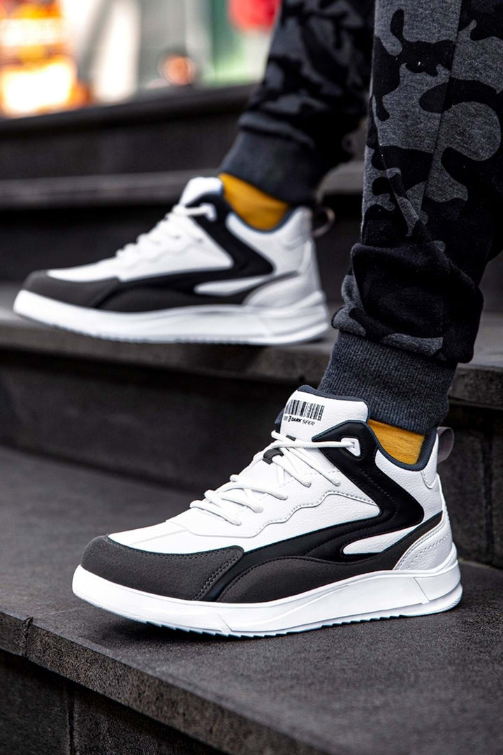 Erkek Sneaker Spor Ayakkabı 2026 - DS3.1204 - Beyaz Füme