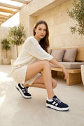 DS Sapphire Lacivert Beyaz Kadın Sneaker