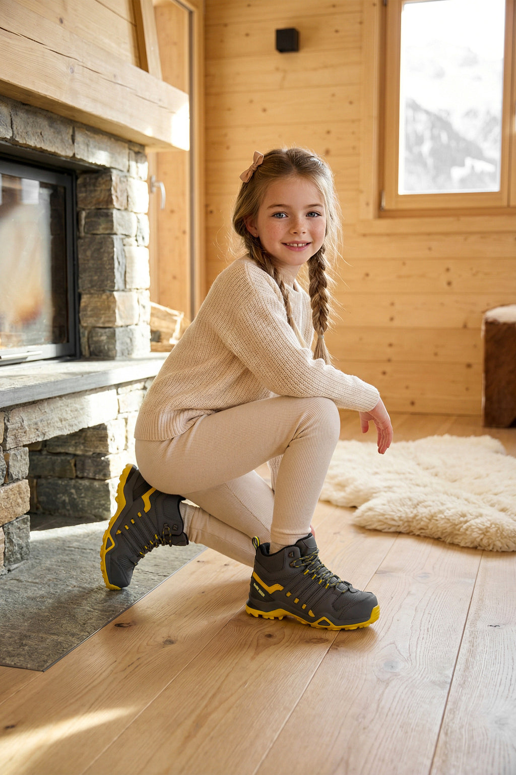 Kids DS Montana Füme Çocuk Outdoor Trekking Günlük Bot