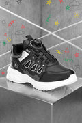 Çocuk Sneaker Spor Ayakkabı 2026 - Kids DS Rubick - Siyah Füme