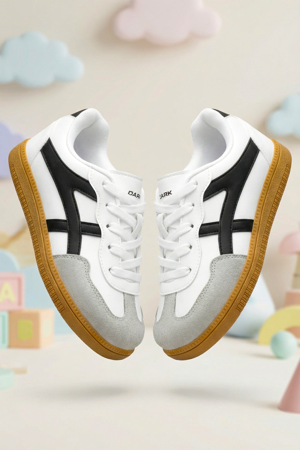 Kids DS RUBY Beyaz Siyah Çocuk Sneaker Günlük Spor Ayakkabı