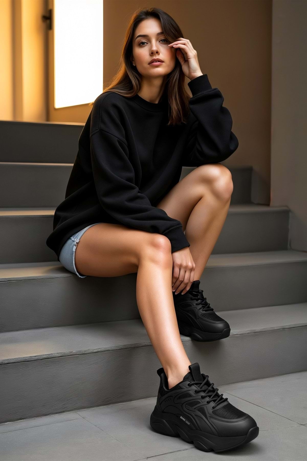 DS STORM Siyah Siyah Unisex Sneaker