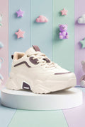 Kids DS 2110 Bej Mor Çocuk Sneaker Günlük Spor Ayakkabı