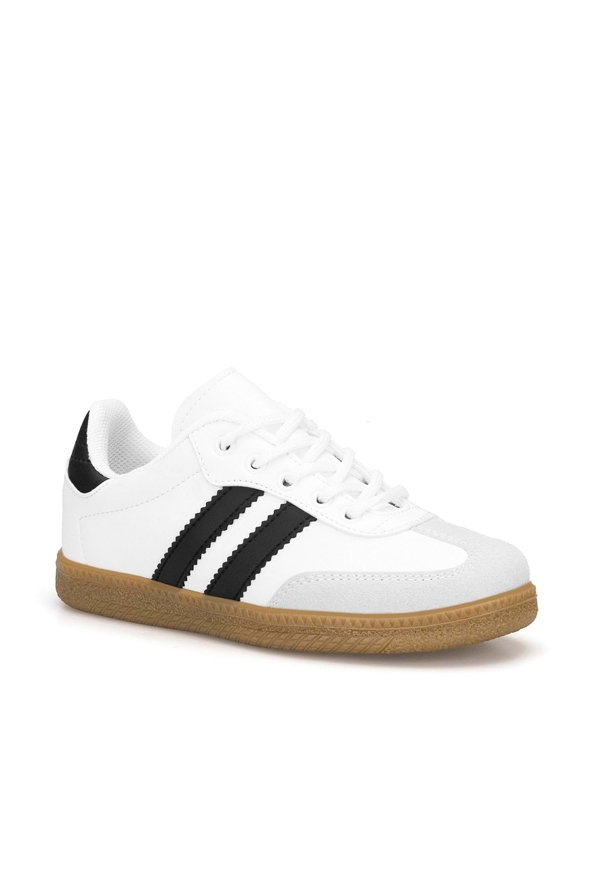 DS ChaCha Kids Beyaz Siyah Çocuk Sneaker