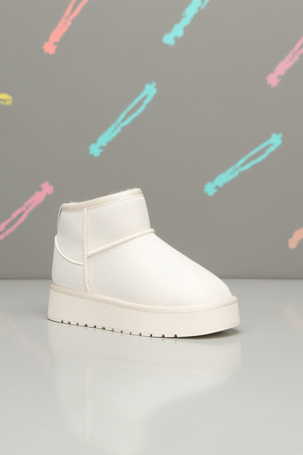 Kids DS Snie C. Bej Kız Çocuk Kürklü Bot Günlük Ayakkabı Sneaker