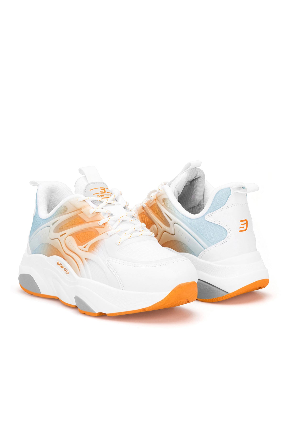 DS STORM Beyaz Turuncu Mavi Unisex Sneaker