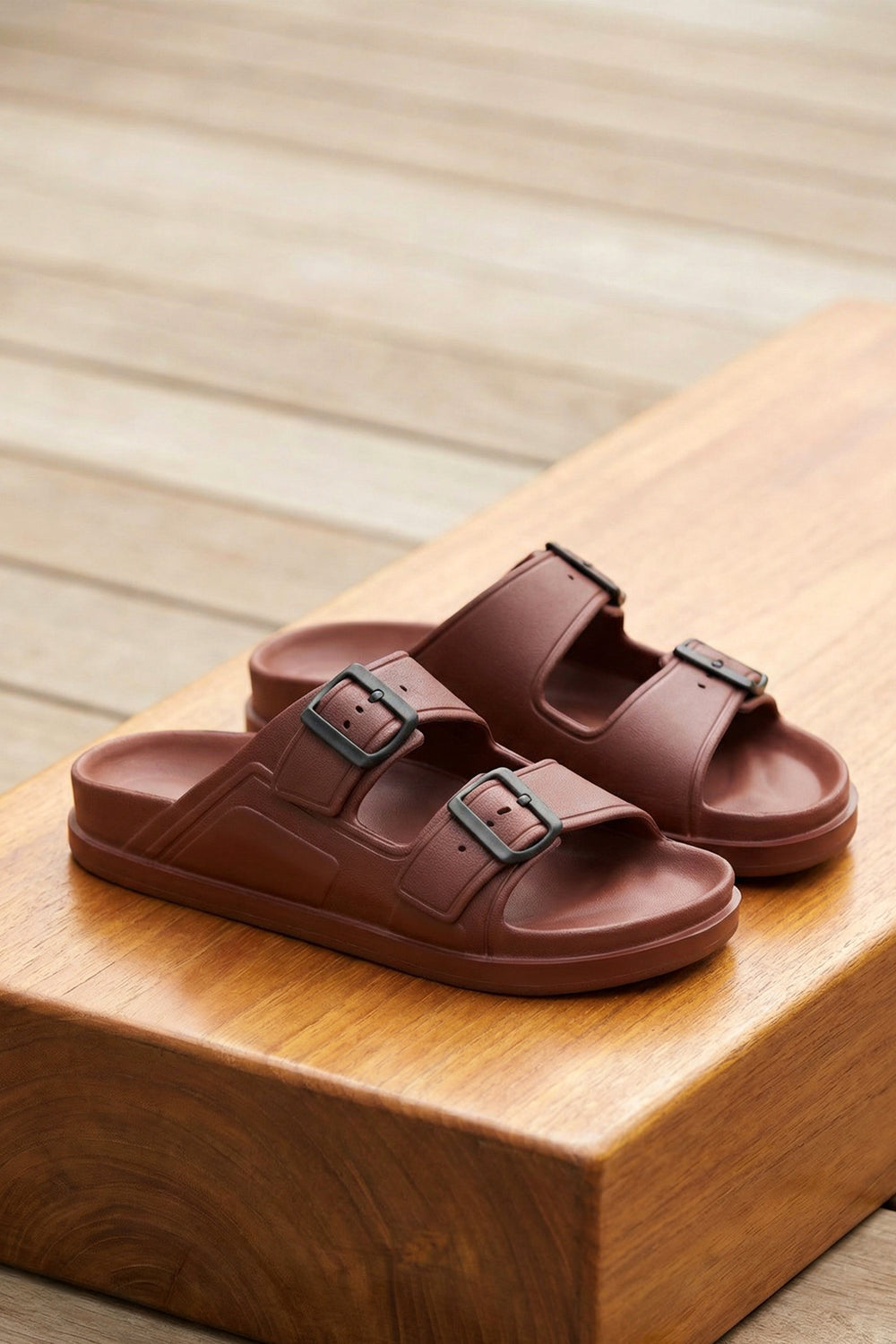 Erkek Terlik Sandalet 2026 - DS Monapi.Capri — Bordo