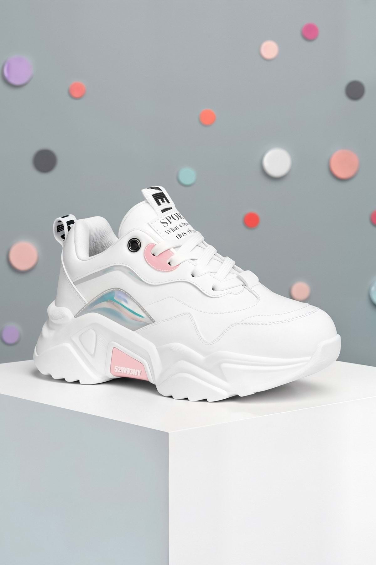 Kids DS 2110 Beyaz Pudra Çocuk Sneaker