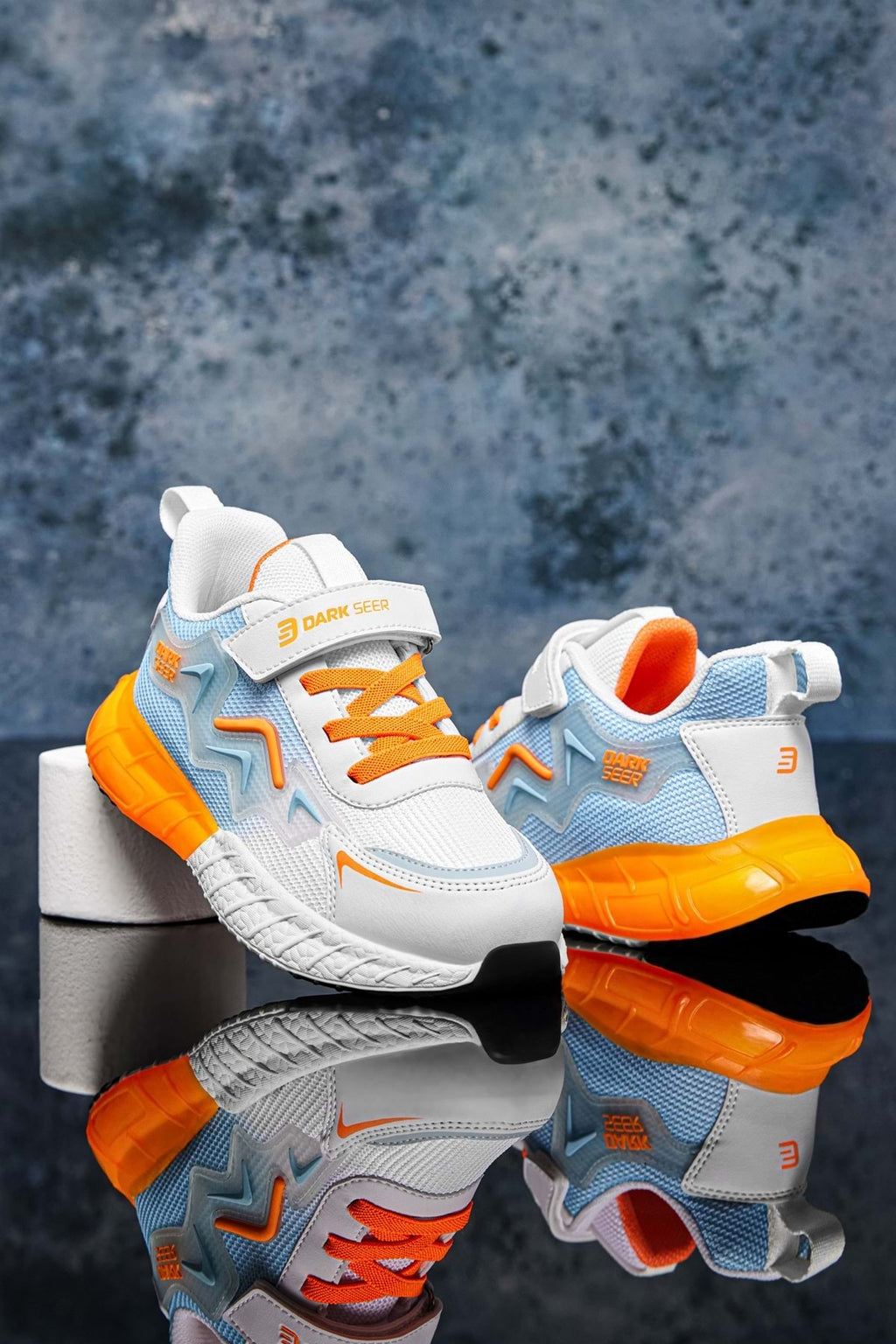 DS Mirana Beyaz Mavi Turuncu Çocuk Sneaker