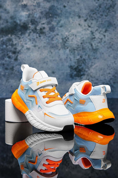DS Mirana Beyaz Mavi Turuncu Çocuk Sneaker