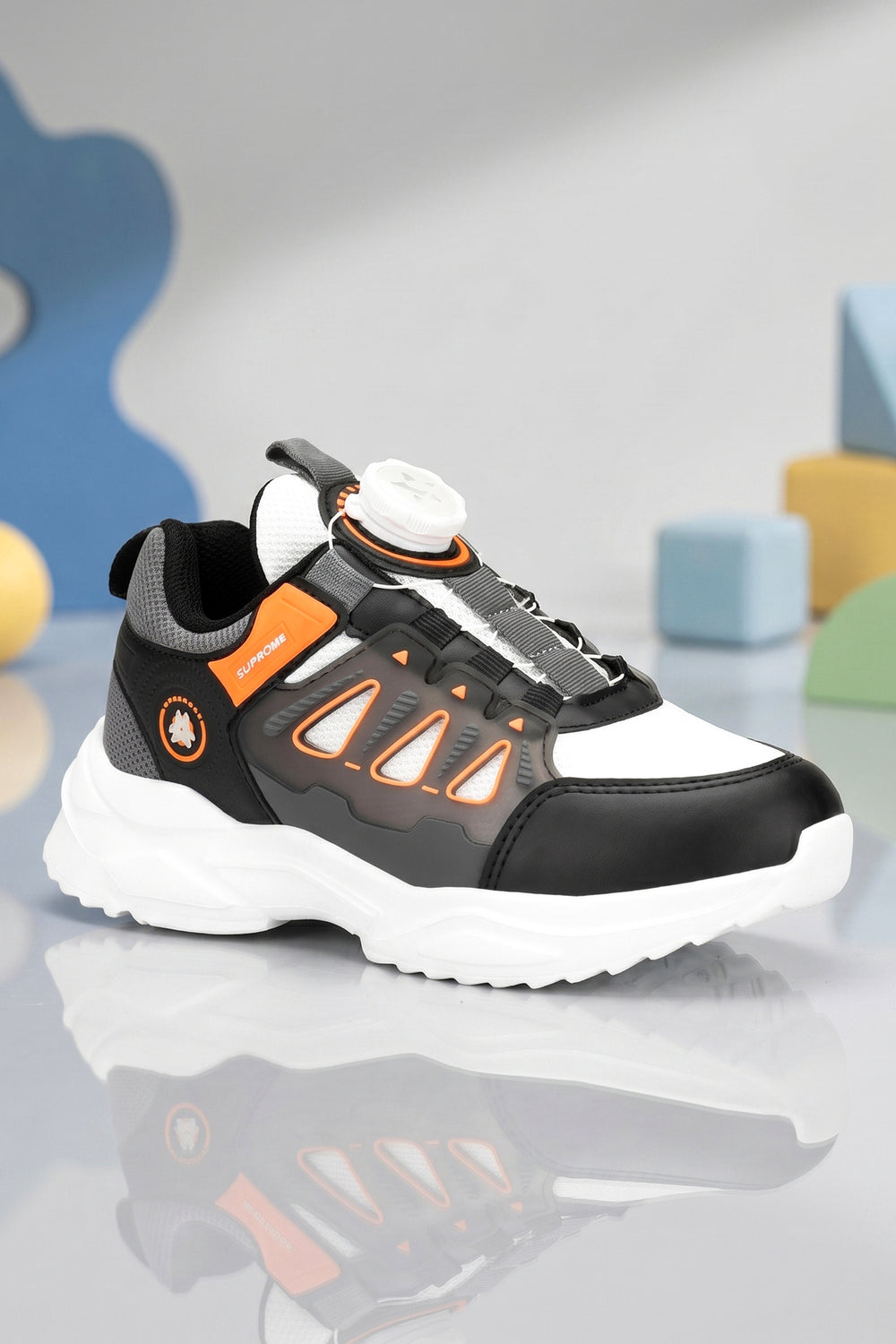 Çocuk Sneaker Spor Ayakkabı 2026 - Kids DS Rubick — Beyaz Turuncu