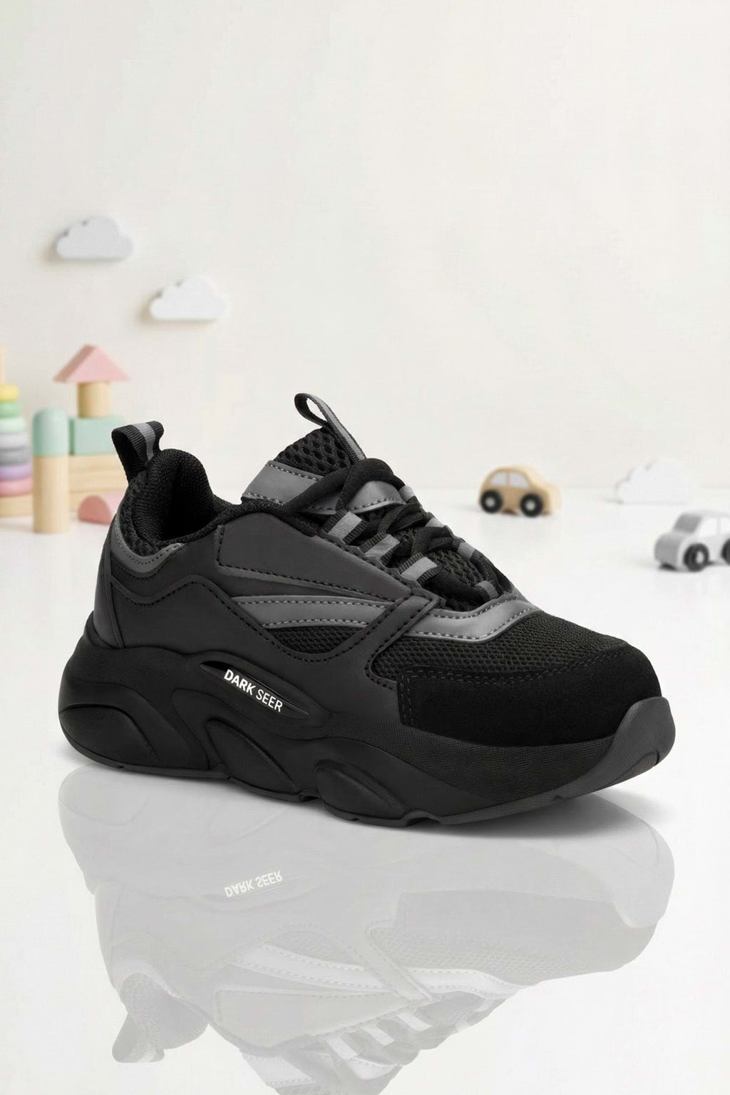 Kids DS 1838 Siyah Çocuk Sneaker Günlük Spor Ayakkabı