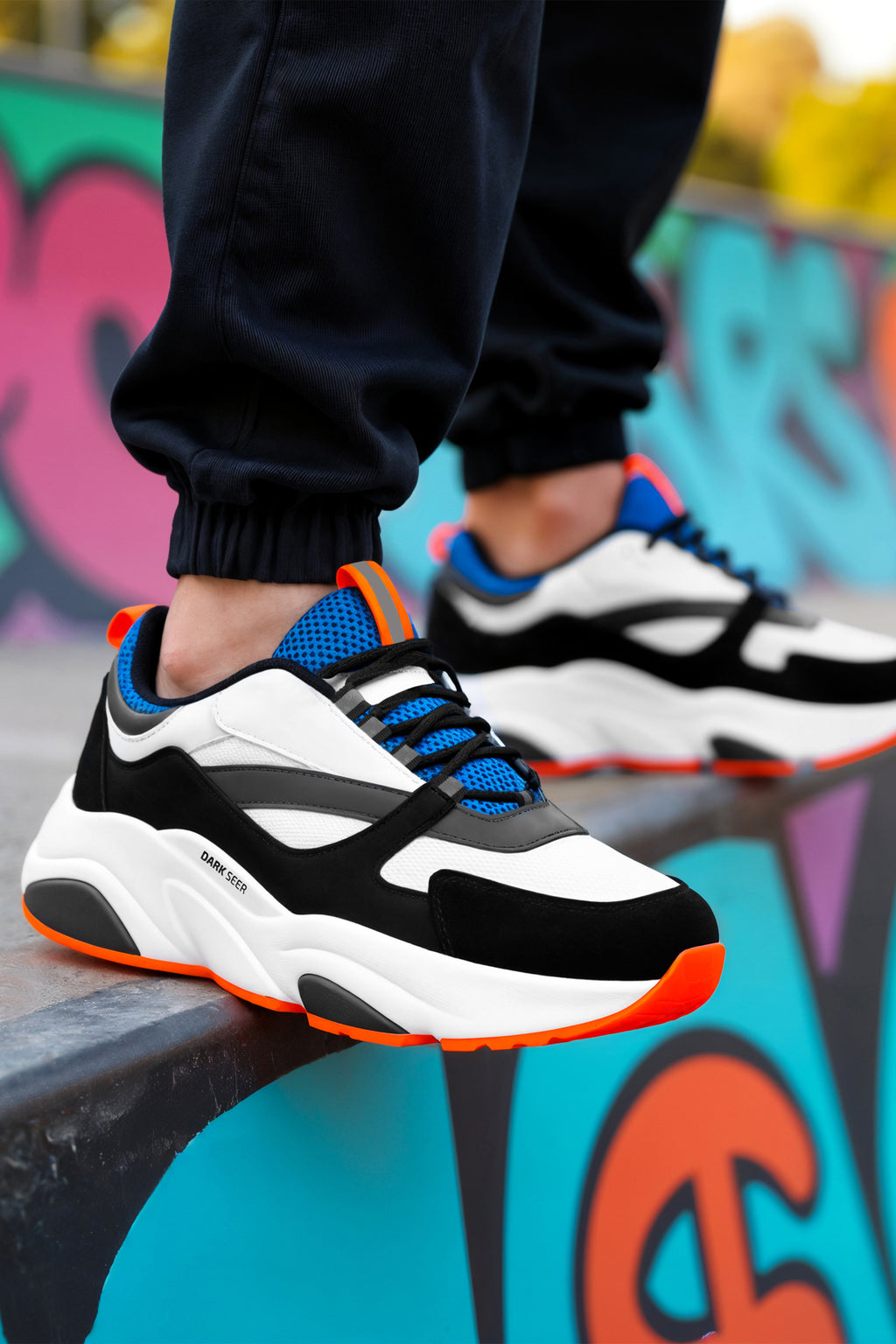 Beyaz Mavi Unisex Sneaker
