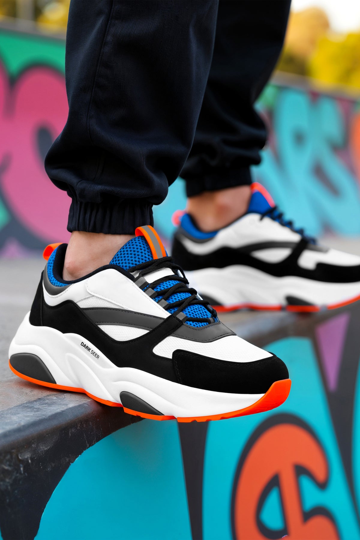 Beyaz Mavi Unisex Sneaker