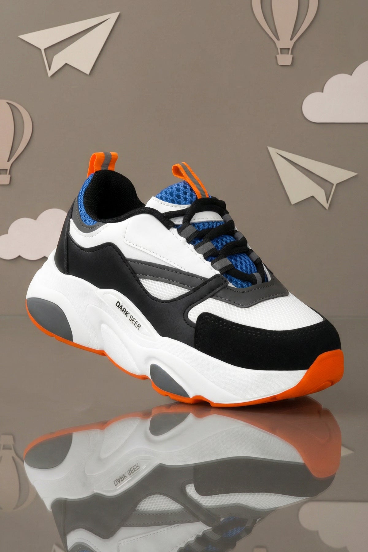 Kids DS 1838 Beyaz Mavi Çocuk Sneaker Günlük Spor Ayakkabı