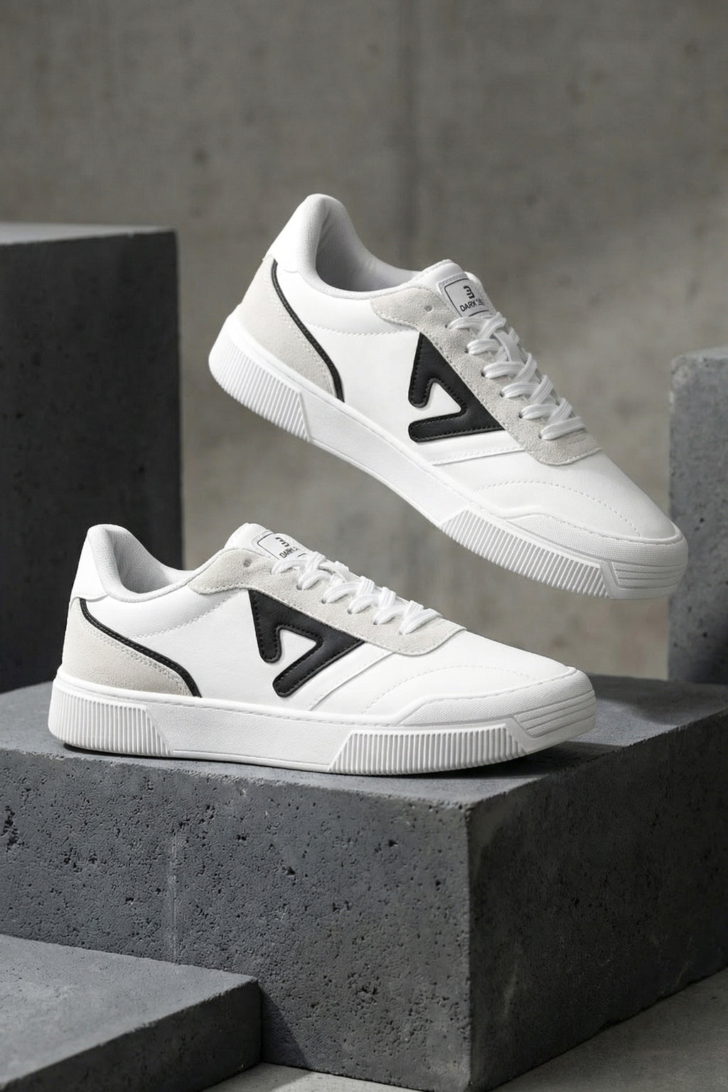 DS Midas Beyaz Siyah Erkek Sneaker Günlük Spor Ayakkkabı