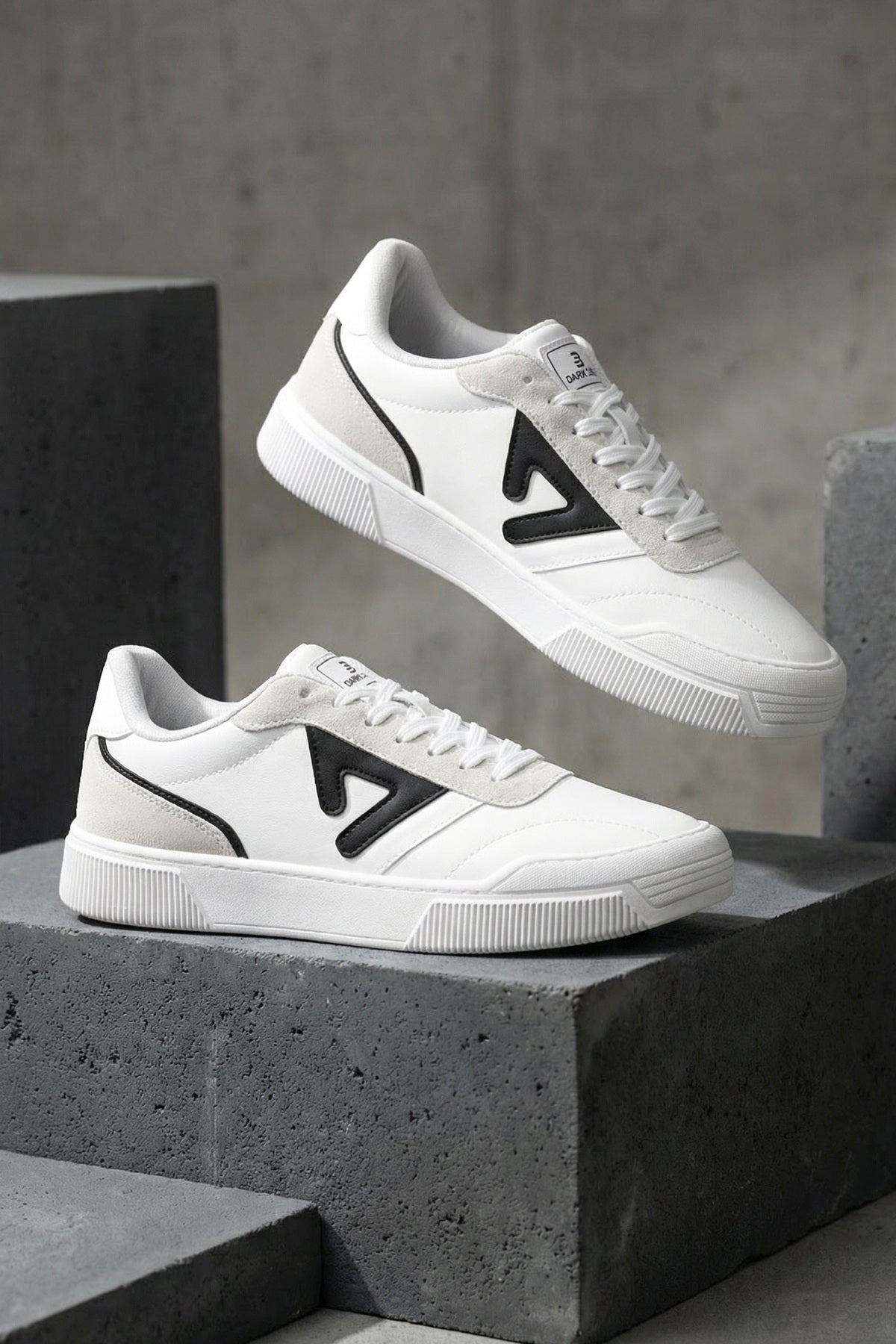 DS Midas Beyaz Siyah Erkek Sneaker Günlük Spor Ayakkkabı