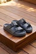 DS Monapi.Capri Füme Ortopedik EVA Unisex Kemerli Terlik Sandalet