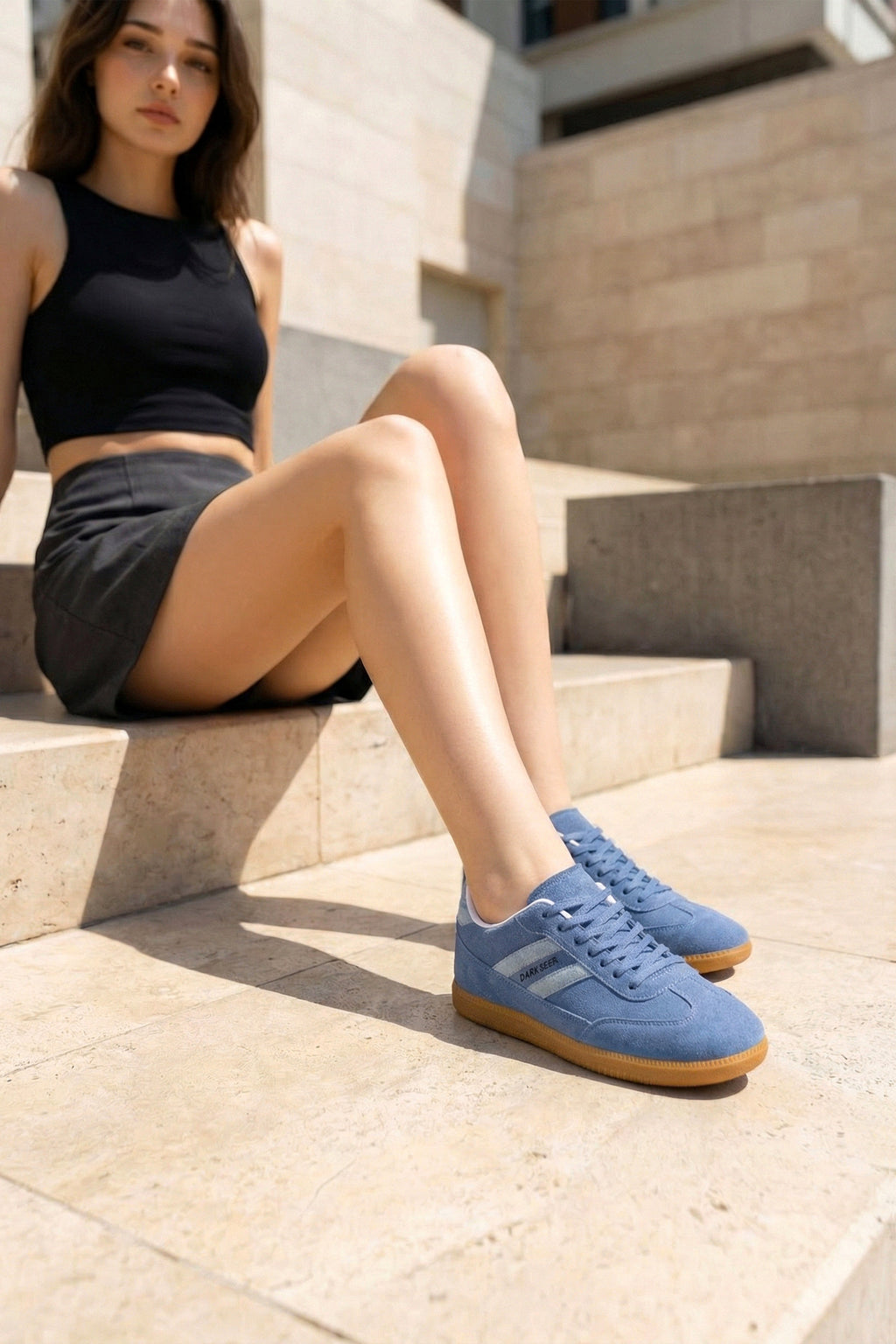 DS Satry Süet Mavi Unisex Sneaker