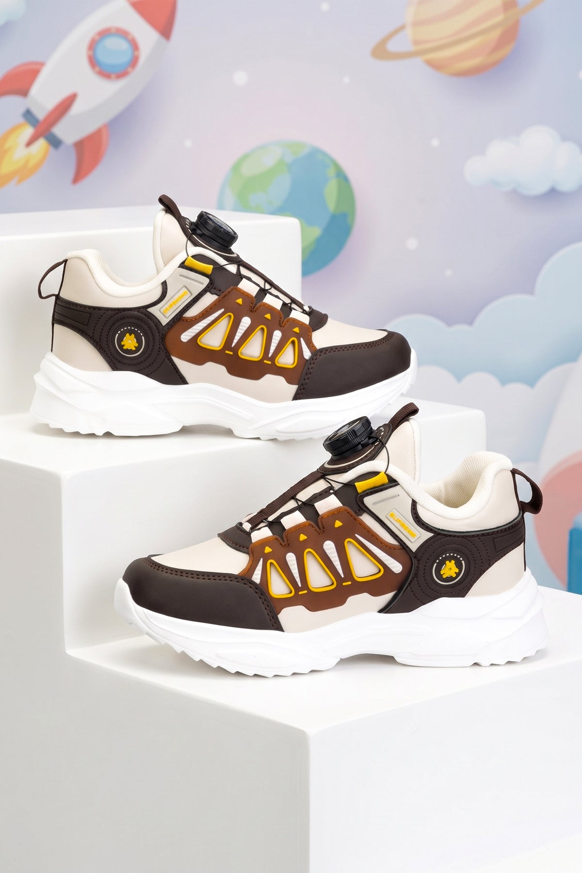 Çocuk Sneaker Spor Ayakkabı 2026 - Kids DS Rubick - Kahverengi