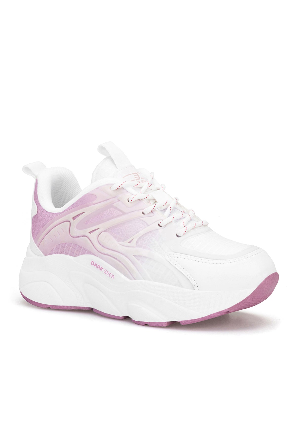 Unisex Sneaker Spor Ayakkabı 2026 - DS STORM - Beyaz Lila