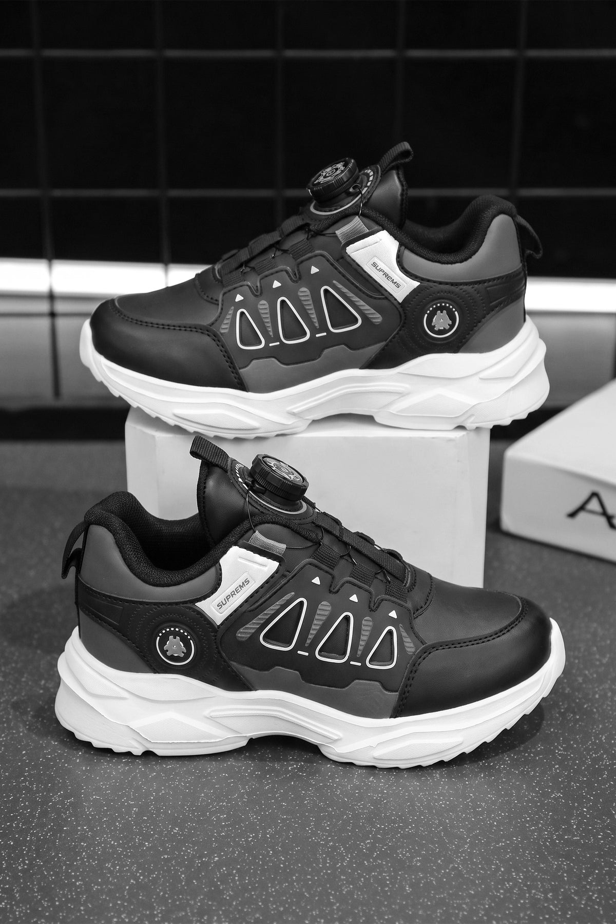 Çocuk Sneaker Spor Ayakkabı 2026 - Kids DS Rubick - Siyah Füme