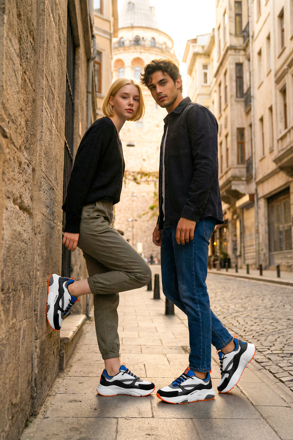 Beyaz Mavi Unisex Sneaker