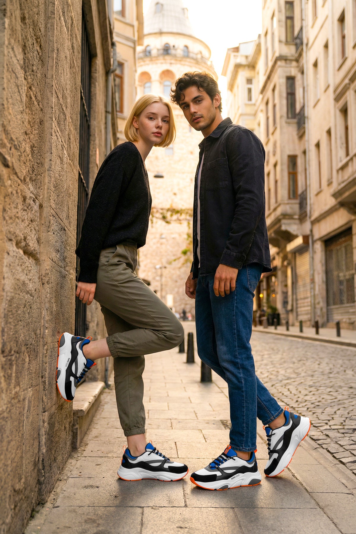 Beyaz Mavi Unisex Sneaker