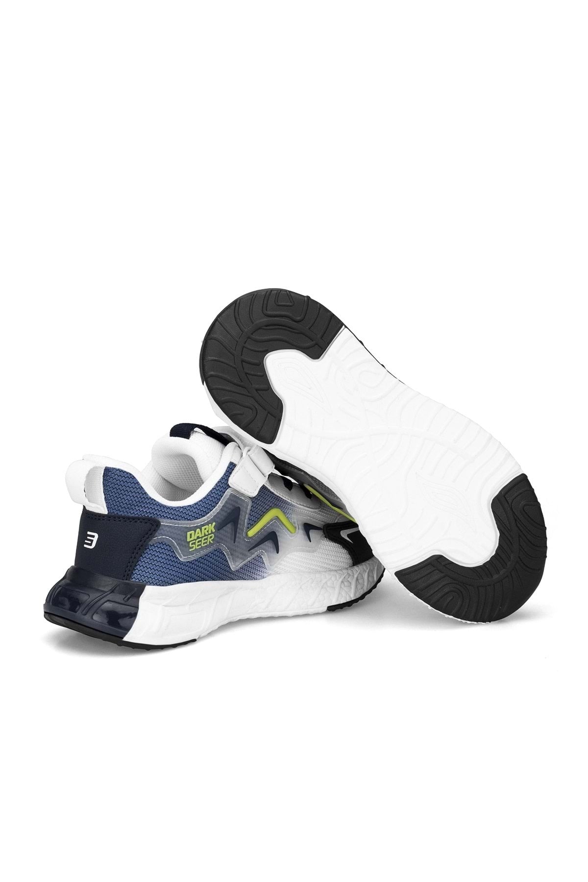 Çocuk Sneaker Spor Ayakkabı 2026 - DS Mirana - Beyaz Lacivert Yeşil