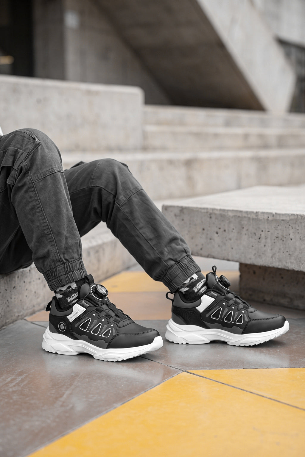 Çocuk Sneaker Spor Ayakkabı 2026 - Kids DS Rubick - Siyah Füme