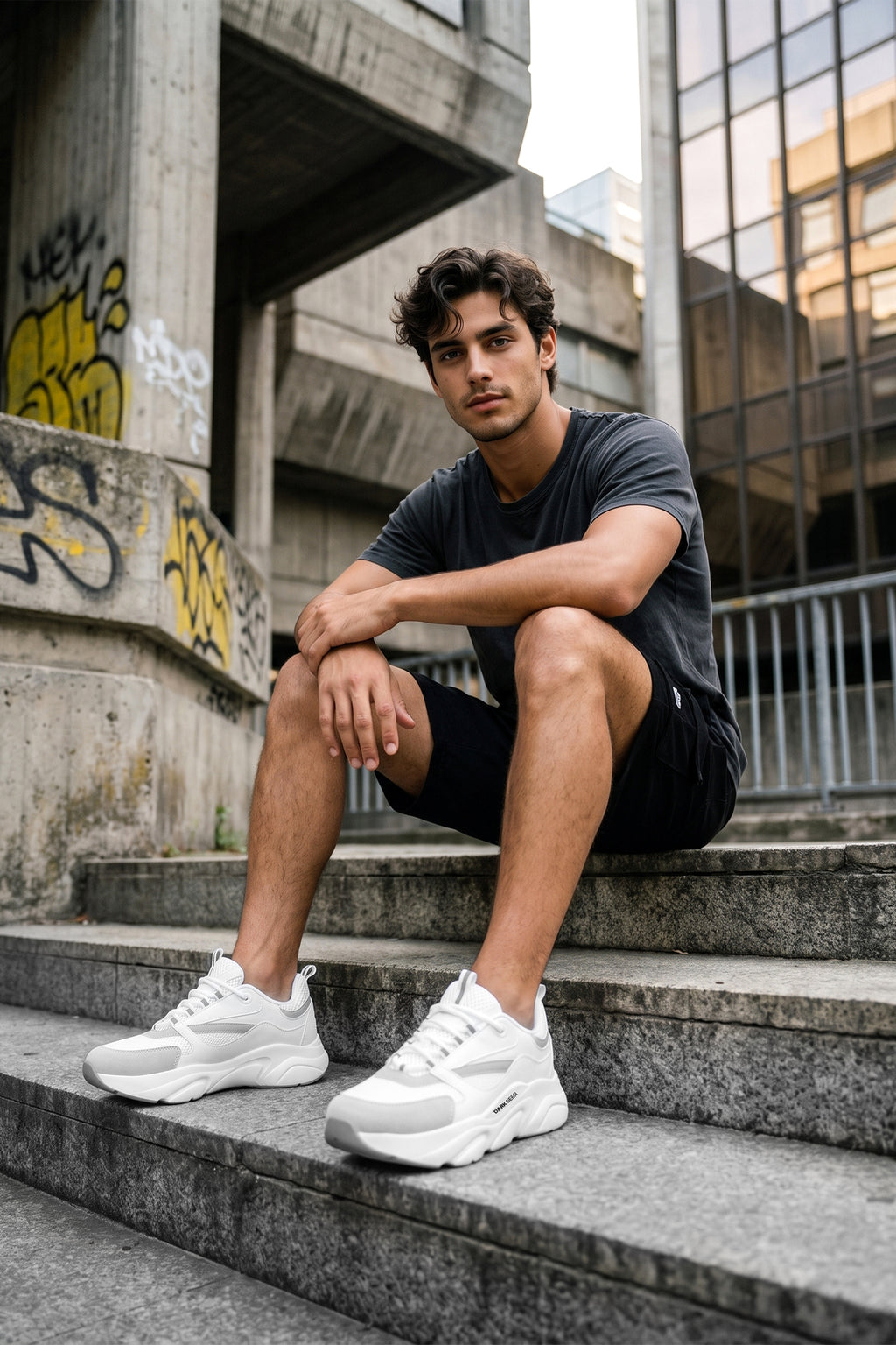 Unisex Sneaker Spor Ayakkabı 2026 - DS.MJ1838 - Beyaz