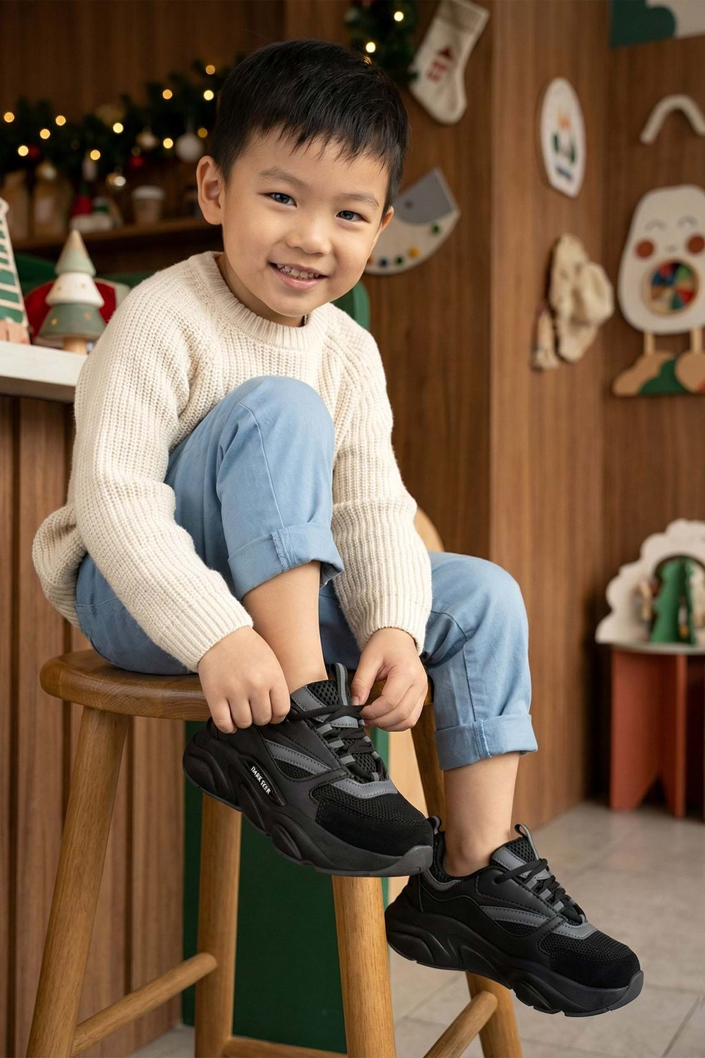 Kids DS 1838 Siyah Çocuk Sneaker Günlük Spor Ayakkabı