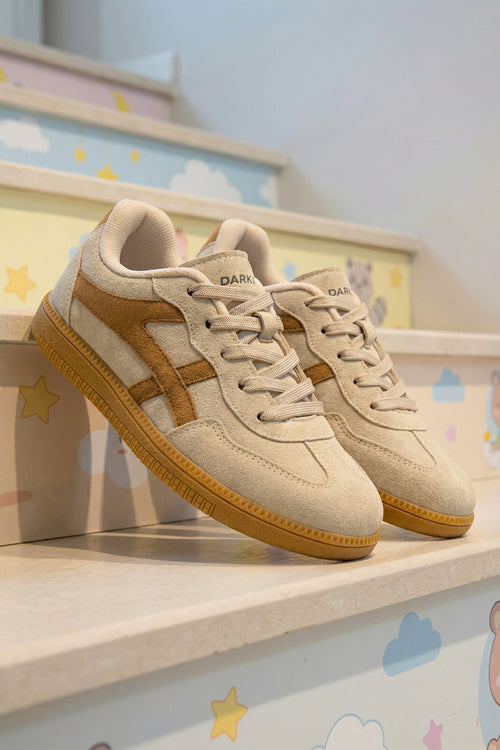 Kids DS RUBY Süet Bej Taba Çocuk Sneaker Günlük Spor Ayakkabı