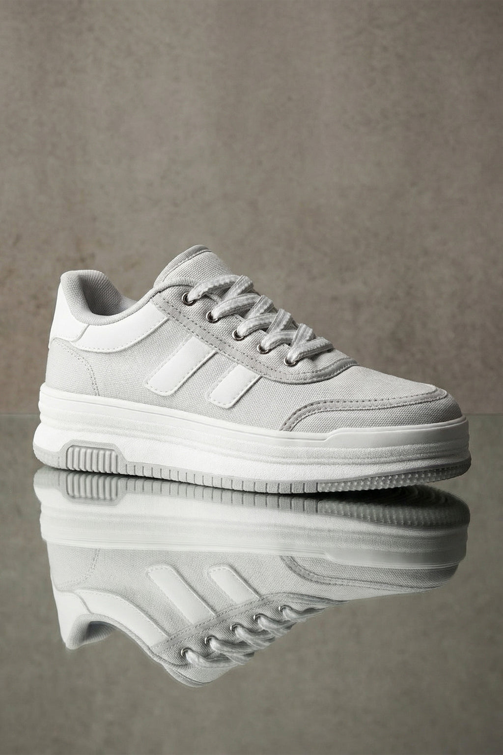 DS Sapphire Gri Beyaz Kadın Sneaker