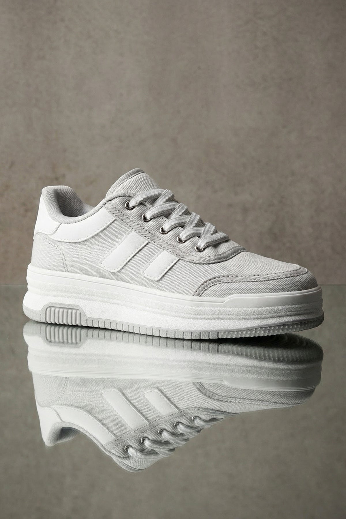DS Sapphire Gri Beyaz Kadın Sneaker