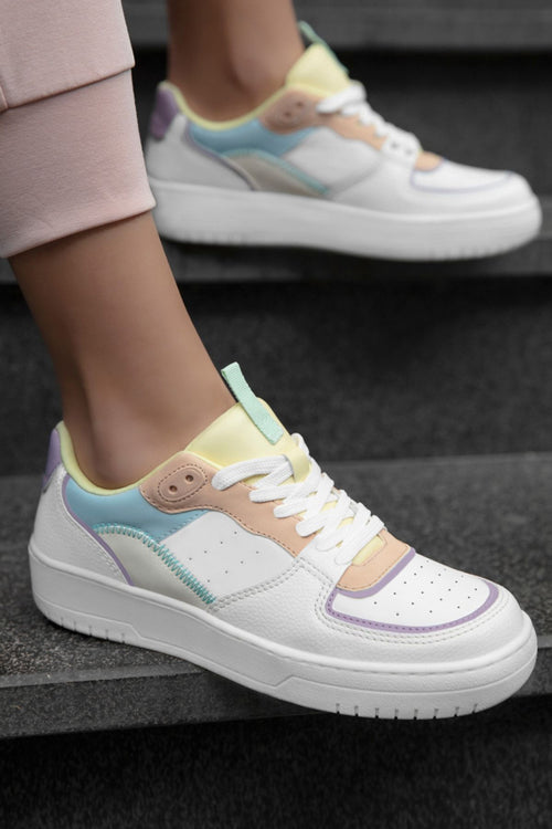 Ds Alley Beyaz Sarı Mavi Kadın Sneaker