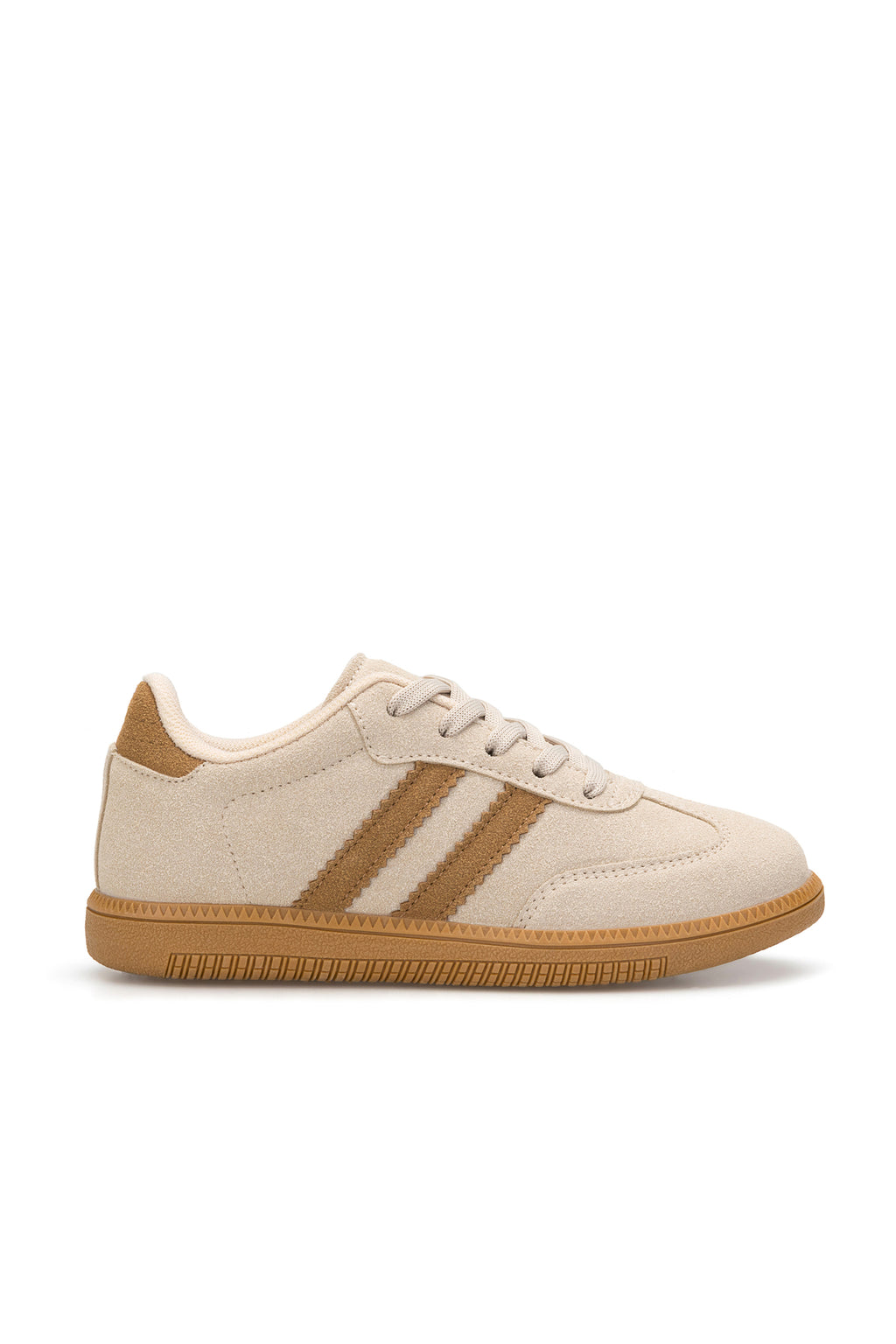 DS ChaCha Kids Süet Bej Çocuk Sneaker